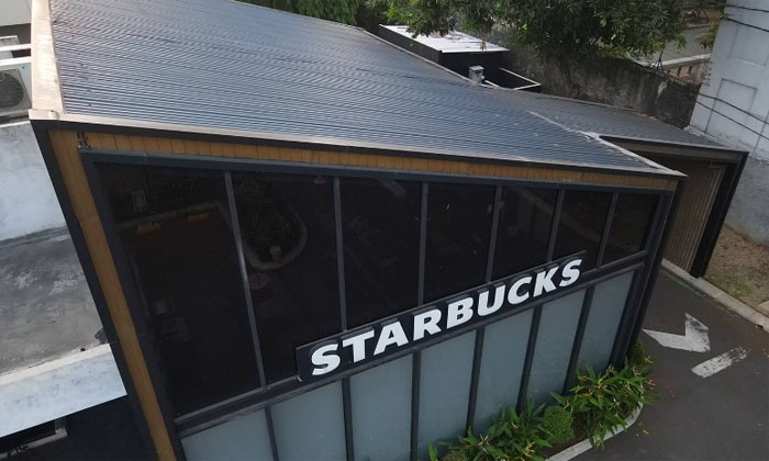 starbucks shilla sawangan di bojong sari